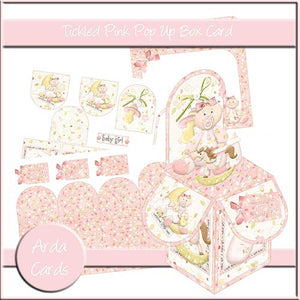 Tickled Pink Pop Up Box Card - The Printable Craft Shop