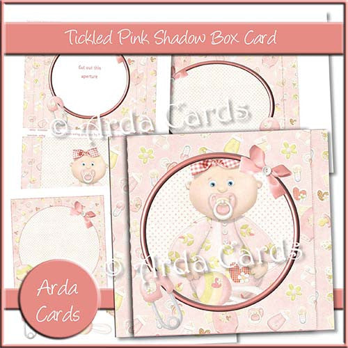 Tickled Pink Shadow Box Card - The Printable Craft Shop