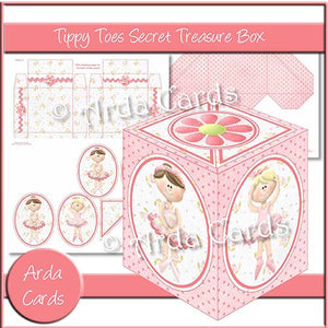 Tippy Toes Secret Treasure Box - The Printable Craft Shop