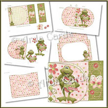 Load image into Gallery viewer, Toadally Lovable Printable D Flap Wrap Around Card - The Printable Craft Shop - 2