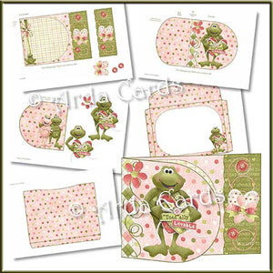 Toadally Lovable Printable D Flap Wrap Around Card - The Printable Craft Shop - 2