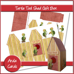 Turtle Tool Shed Gift Box - The Printable Craft Shop