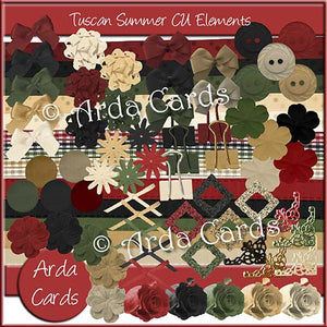 Tuscan Summer CU Elements - The Printable Craft Shop