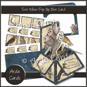 Twit Whoo Pop Up Box Card