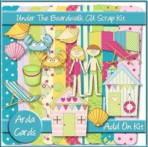 Under The Boardwalk CU Scrap Kit Add On - The Printable Craft Shop