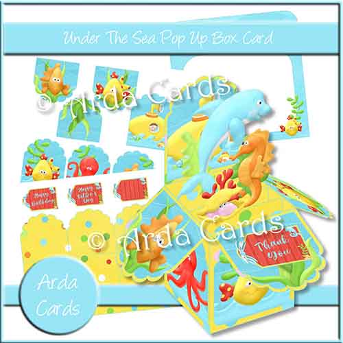 Under The Sea Pop Up Box Card