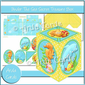 Under The Sea Secret Treasure Box - The Printable Craft Shop