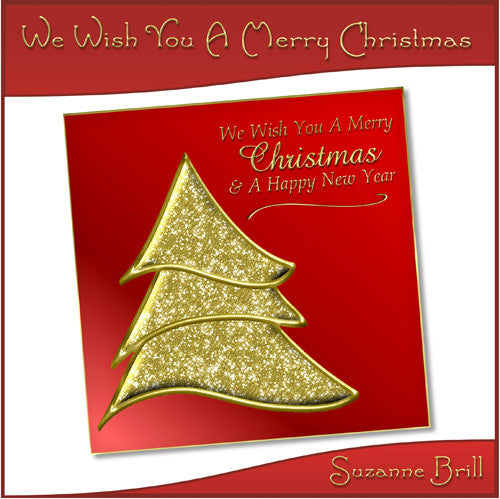 We Wish You A Merry Christmas Card Front - The Printable Craft Shop