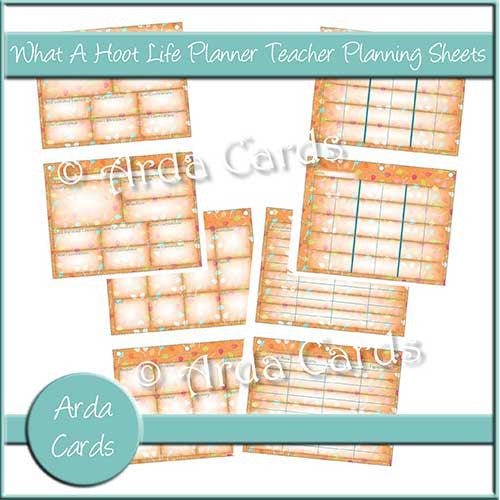 What A Hoot Life Planner Printable Teacher Planning Sheets - The Printable Craft Shop