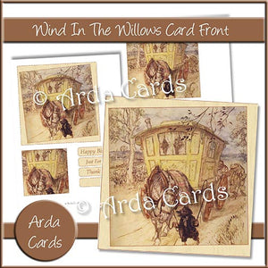 Wind In The Willows Card Front - The Printable Craft Shop