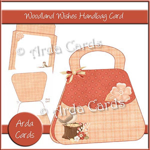 Woodland Wishes Handbag Card - The Printable Craft Shop