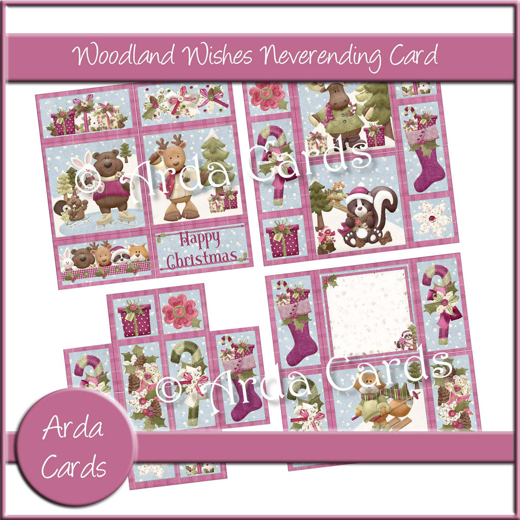 Woodland Wishes Neverending Card Printable